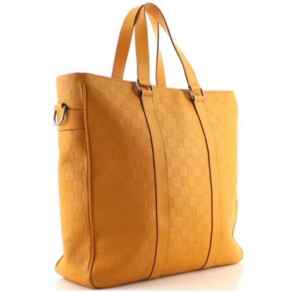 RARE!!!! LOUIS VUITTON TADAO MUSTARD DAMIER BAG - Picture 2 of 16